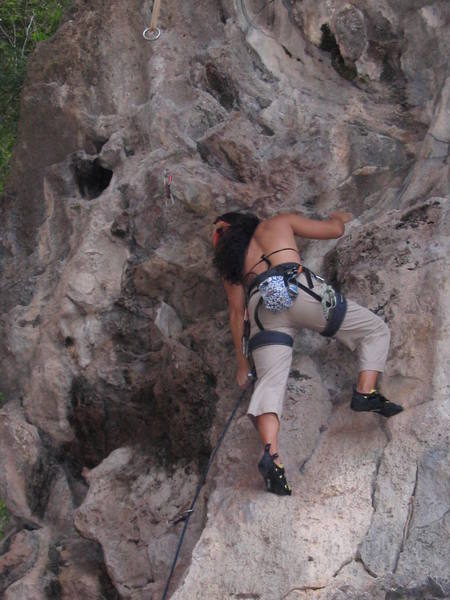 Cash Flow, located on the boulder in front of the 1-2-3 Wall