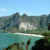 Railay West from up high on Thaiwand Wall.