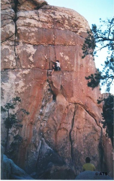 Climber seconding on Leave It To Beaver (5.12a)  