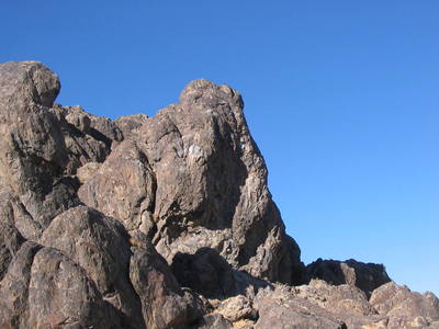 Crossfire crag seen from the parking lot