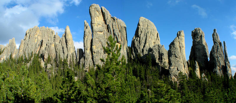 Cathedral Spires from the north.