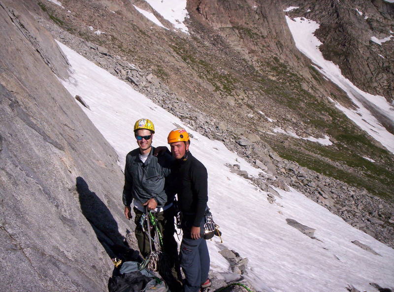 My bro and I about to climb the 2nd Apron Mt. Evans