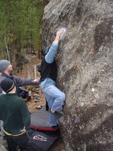 Shannon Twomey slapping the "Fat Lady".