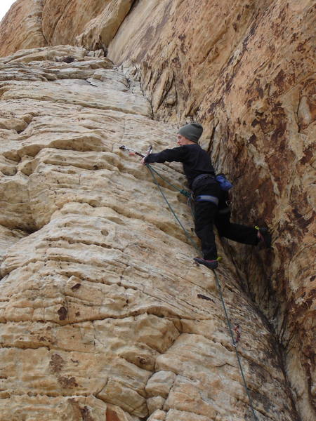 Karen at the anchors of XTZ.