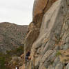 Sebastion heading up Shadowfax, the tough 5.8 hand, fist, and offwidth crack.  Little did he know the epic battle he would be engaged in moments later.