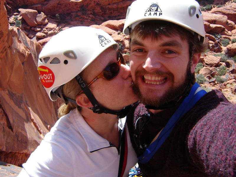 Me and my sweetie on the Great Red Book.