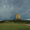 Clouds over Devils Tower