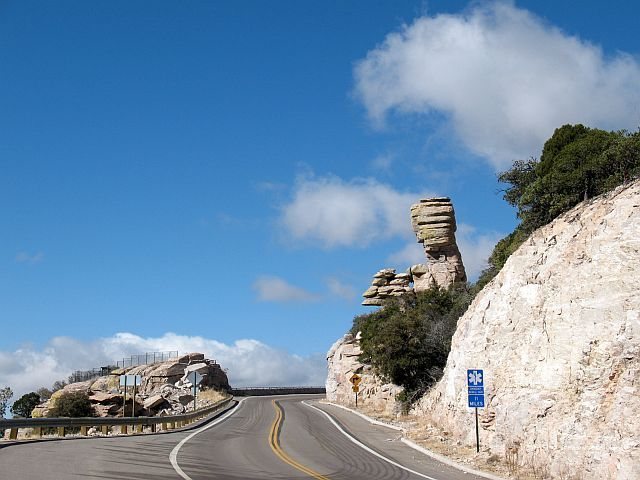 Hitchcock Pinnacle just before reaching Windy Point proper, Mt. Lemmon