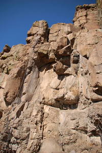 Baby Beeper is the route with the rope on it.