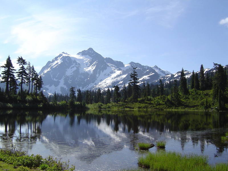 Mt. Shuskan from Picture Lake.