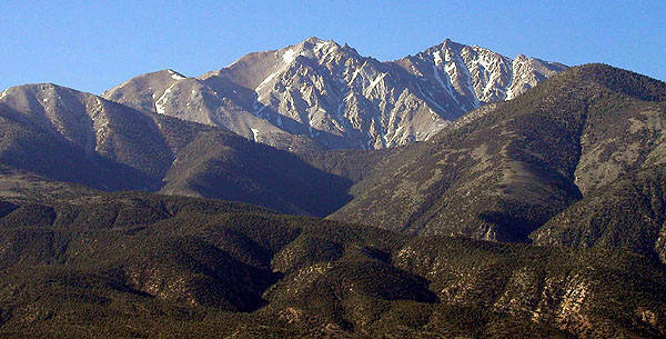 Boundry Peak. Highest peak in Nevada.<br>
Photo by Blitzo.