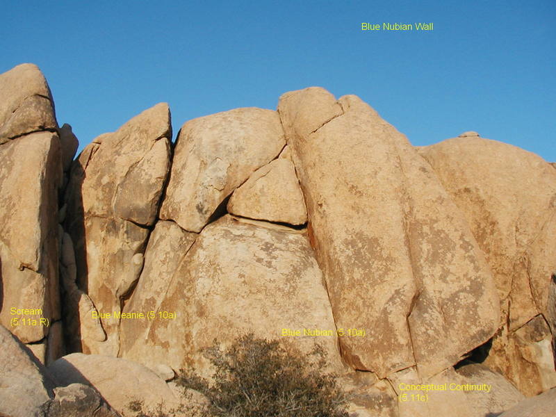 The Blue Nubian Wall, Joshua Tree NP