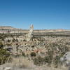 Looking at the spire from the south.  You can see the I-70 incline in the background.