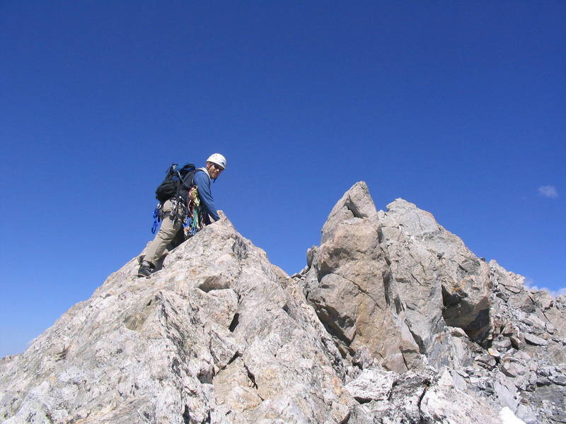 Knife-edge ridge (can be easily avoided if you like), very close to the summit block