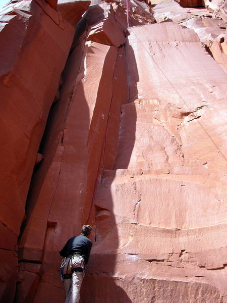 Dave at the base of the route.