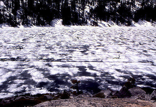 Lower Echo Lake CA-Spring thaw.<br>
Photo by Blitzo.