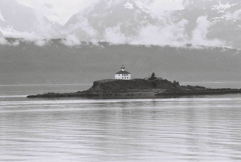 One of many lighthouses throughout the inside passage of southeast Alaska.<br>
Photo by Josh Hibbard