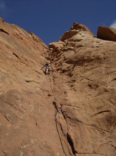 Me on P1.  Very fun route indeed!!!!  