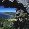 Glenbrook-Lake Tahoe, NV, through the arch at Shakespeare Rock.<br>
Photo by Blitzo.