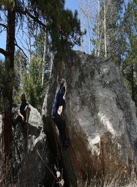 another stagecoach boulder with v0-v3+ problemson it, sit start variations on this sest of problems are way harder.