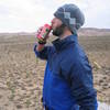 Breakfast on top of Headstone Rock, Ryan Campground, Joshua Tree, CA