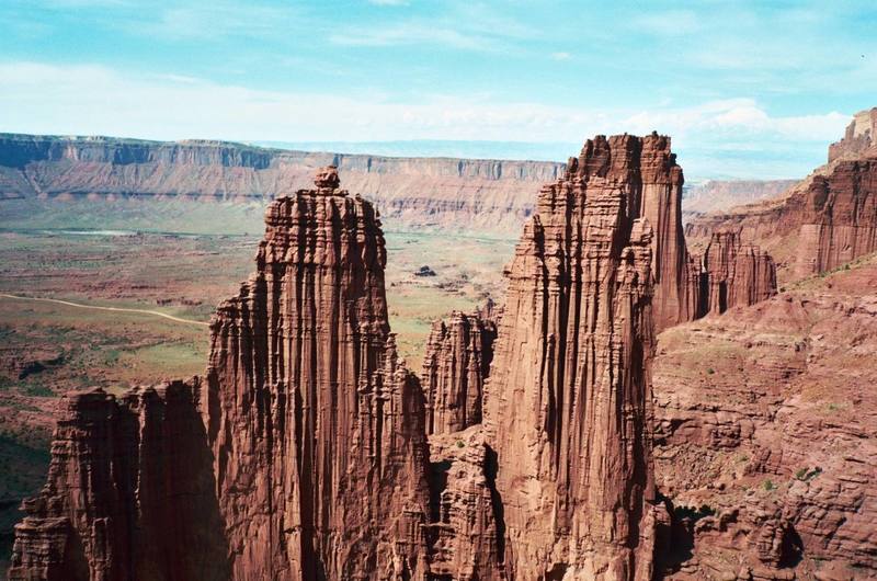 Cotton Tail and Echo Tower from the Titan.  2007.