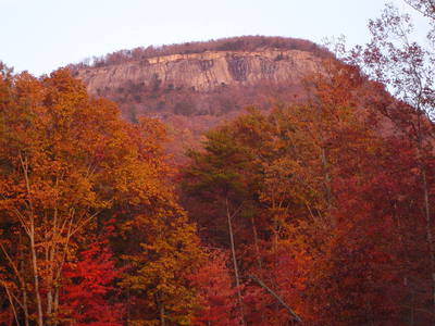 Main face of Mt. Yonah at sunset, Fall, 2006.