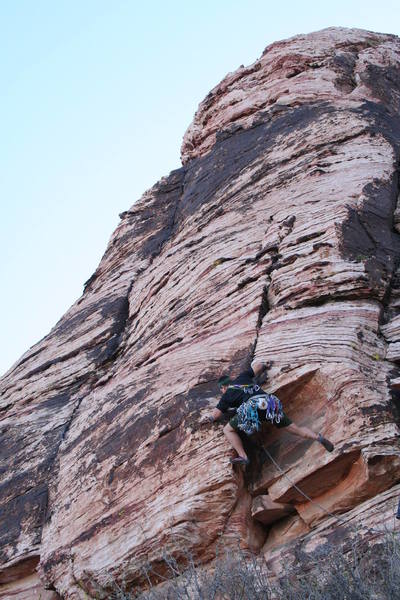 Moving through the crux; FUN moves!