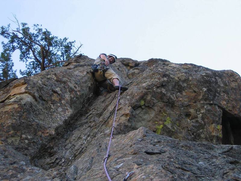 Capitalism and Freedom, 2nd pitch at the chimney / lieback section.