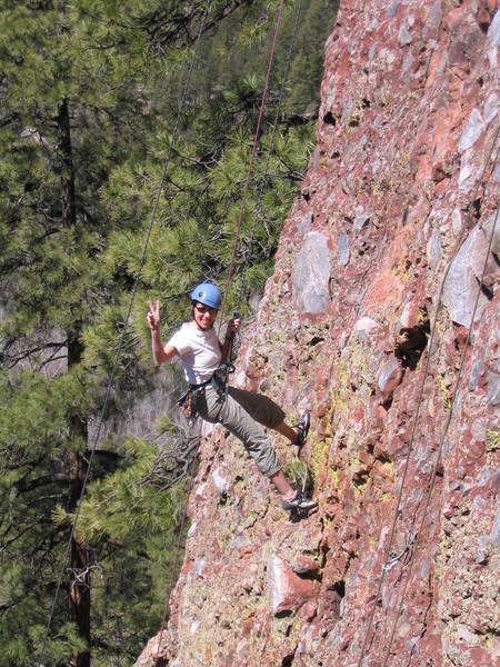 Christine hanging out on superslab.