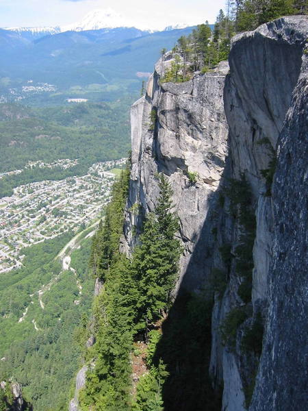 Also from the north gully, I think.  This may be where the BASE jumpers launch from, but I'm not sure.