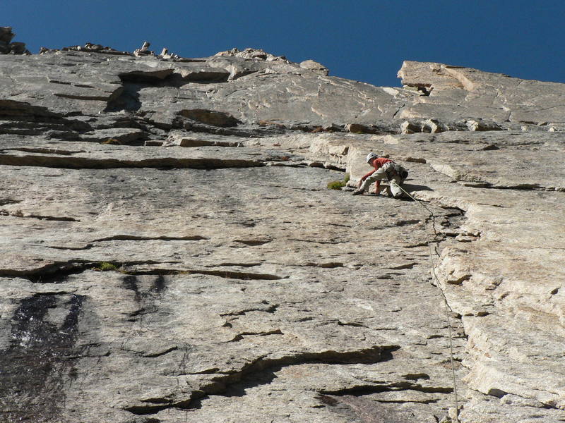 Bill leading up on great flake action on pitch one of Syke's Sickle.