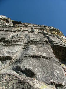 Traveler's Buttress P1, harder than it looks.