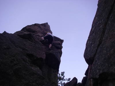 no tripod, just propped on a rock and a stick
