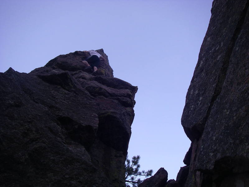 Descend down the easy east face