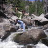 Nick crossing the creek on 4:20/07
