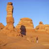 Leon and Robbie losing themselves next to Delicate Arch