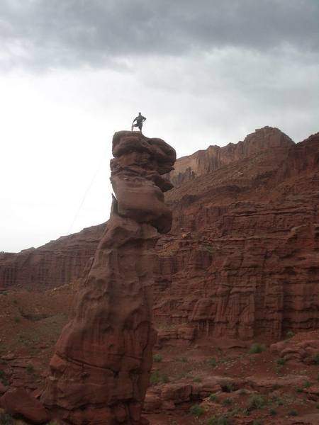 John Nord on the summit of Lizard Rock