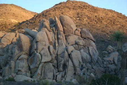 Mislaid Rock, the center formation at Lost Rocks.