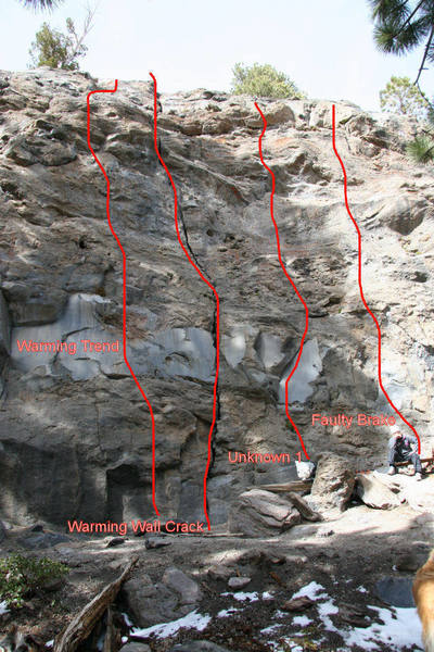 Warming Wall Crack Area - Topo