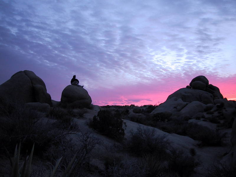 Sunset at Jumbo Rocks