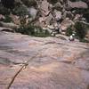 Roger Wiegand follows up on G.I. Joe Does Barbie, on Combat Rock, near Estes Park, CO. Photo by Tony Bubb, 2002.