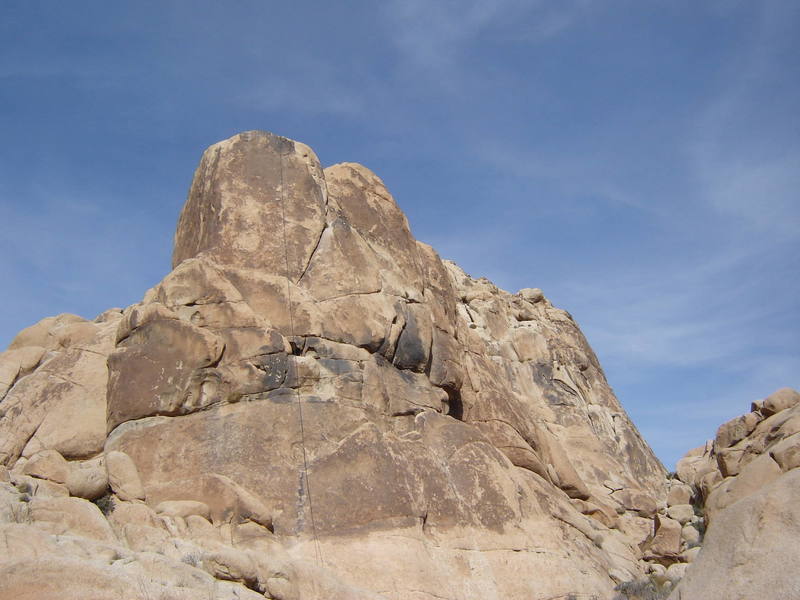 Better shot of unknown Joshua Tree climb... anyone recognize it?  Let me know the name if you do.