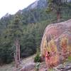 Aly on Bob's boulder