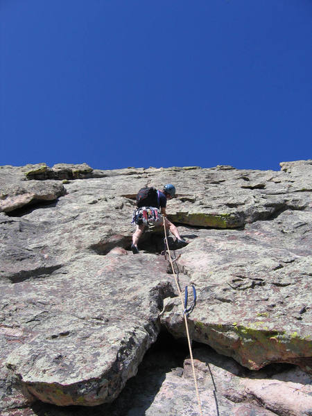 Finger crack on Seal Rock<br>
A Flatirons must-do