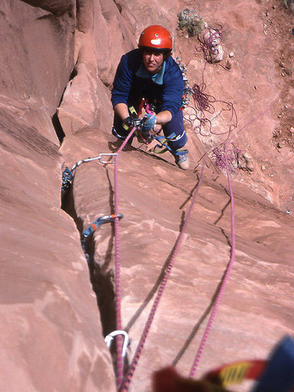 Cyndie Bransford on Hall of Flame.<br>
Photo by Todd Gordon.