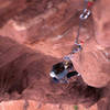 Todd Gordon on The Sundevil Chimney.  Photo  Todd Gordon Collection