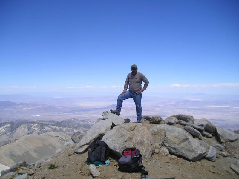 Bryan Couch on the summit July 7th 2006