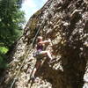 Andrea Faust on the start of Worm Hole Boodie 5.10c