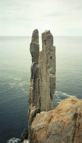 The Power Pole, a three-pronged spire at the end of Cape Raoul.